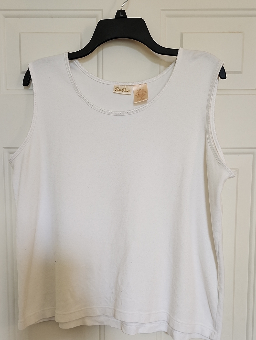 Bobbie Brooks White Sleeveless CottonTank Top